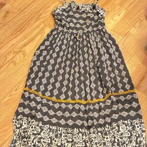 Cat & Jack Black and White Zigzag Kids Dress